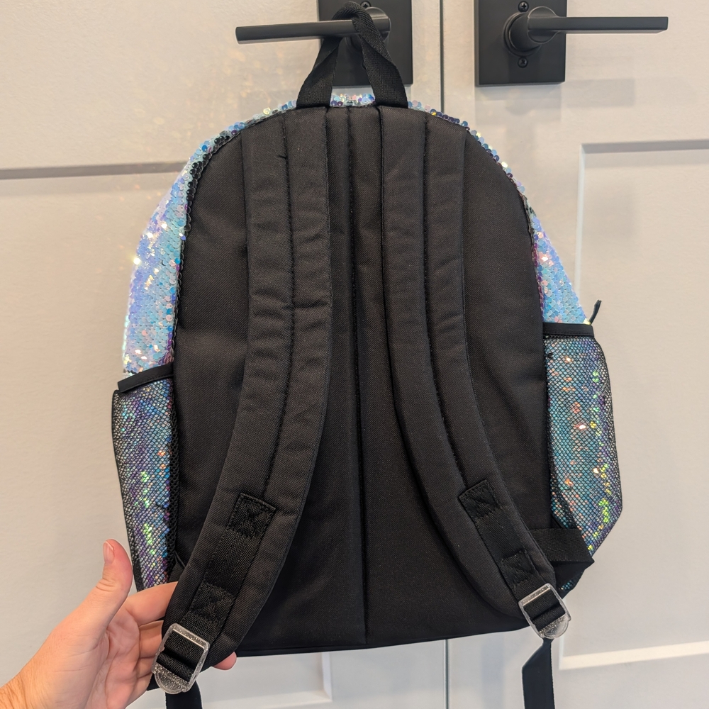 CHILDREN'S PLACE Flip Sequin Iridescent Backpack New With Tags Mermaid Sparkle - Picture 4 of 5